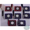 Image 1 : RCM Lot: Complete set of Canada Cased Nickel Dollars including the Scarce 1970 Japan Exposition Case