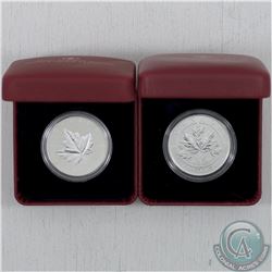 RCM Lot: 2010 Canada Piedfort 1oz Silver Maple Leaf and 2012 Canada $10 Maple Leaf Forever Fine Silv