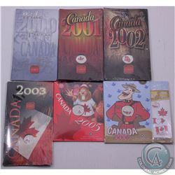 RCM Lot: 2000-2007 Canada Day Coloured 25-cent coins. This lot includes the 2000 Pride, 2001 Spirit,