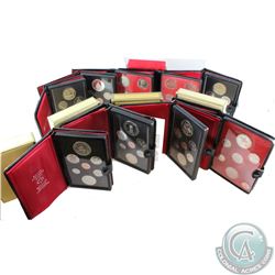 RCM Lot: Complete set of 1971-1979 Canada Proof Double Dollar Sets. These sets comes in their origin