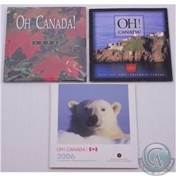 RCM Lot: 1994, 2004 & 2006 Oh Canada 7-coin sets. (3 sets)