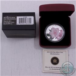 RCM Issue: 2012 Canada $20 Fine Silver Coin - Rhododendron Wildflower (TAX Exempt)