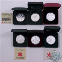 RCM Lot: Complete set of 2000-2004 Canada Proof Commemorative Silver Dollars. This lot includes the 