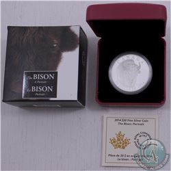 RCM Issue: 2014 Canada $20 1 oz Fine Silver Coin - The Bison: A Portrait #1 (TAX Exempt)