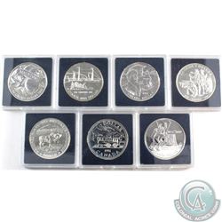 RCM Lot: 1981-1997 Canadian Commemorative Brilliant Uncirculated Silver Dollars. The dates included 