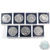 Image 1 : RCM Lot: 1992-1998 Canada Commemorative Brilliant Uncirculated Silver Dollars. The dates included ar