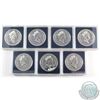 Image 2 : RCM Lot: 1992-1998 Canada Commemorative Brilliant Uncirculated Silver Dollars. The dates included ar