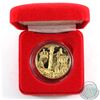 Image 1 : RCM Issue: 2002 Canada Gold Plated Proof Silver Dollar Commemorating the 50th Anniversary of Queen E