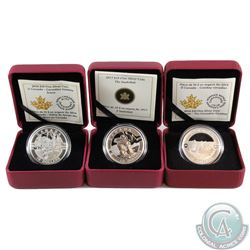 RCM Lot: 2013-2014 Canada $10 Fine Silver Coins from the O Canada Series (TAX Exempt). This lot incl