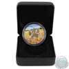 Image 1 : RCM Issue: 2013 Canada $5 1oz Gilded 25th Anniversary Maple Leaf Coloured Wheat Field Fine Silver Co