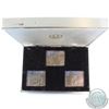 Image 1 : Mint Issue: 1976 Montreal Olympics Set of 3 x 15.55 grams Bronze Stamps with Original Display Box.