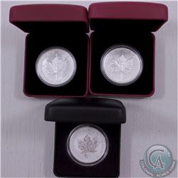 RCM Lot: 2004-2014 Canada $5 Commemorative 1oz Privy Mark Silver Maple Leafs issued by the RCM. You 