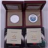 Image 1 : RCM Lot: 2003 $20 Canadian Rockies Coloured Fine Silver Coin and the 2004 $20 Aurora Borealis (North