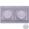 Image 1 : RCM Lot: 2013 and 2014 Canada Fabulous 15 Privy Mark 1oz .9999 Fine Silver Maple Leafs (TAX Exempt).