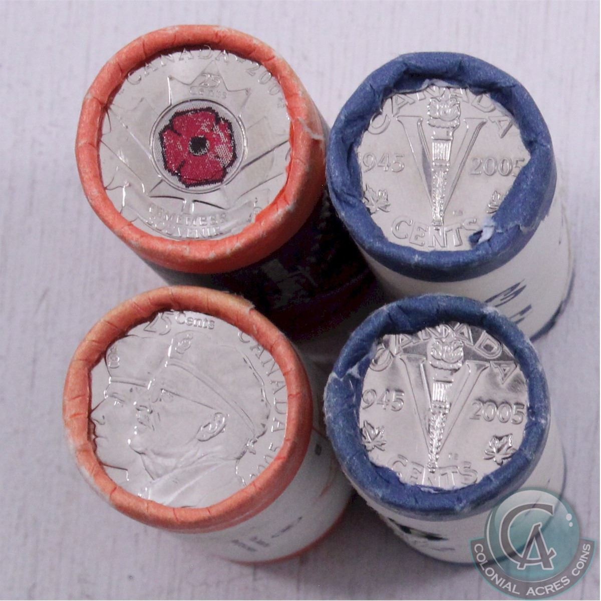 From a new roll VE Day 5-cents BU 2005-p RCM