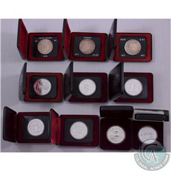RCM Lot: 1971-1980 Canadian Commemorative Silver Dollars. The dates included in this lot are: 1971,