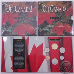 RCM Lot: 1994 and 1995 Oh Canada Uncirculated Sets. The 1995 includes the Commemorative Peacekeeping