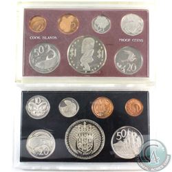 World Mint: 1971 New Zealand Mint & 1972 Cook Island 7-coin Proof Sets. ( 2 sets)