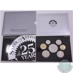 NZ Mint Issue: 1992 Reserve Bank of New Zealand 25th Anniversary Uncirculated Five Dollar Coin