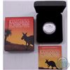 Image 1 : Perth Mint issue: 2014 Australian $1 1oz Silver Proof High Relief Kangaroo Coin issued by the Perth 