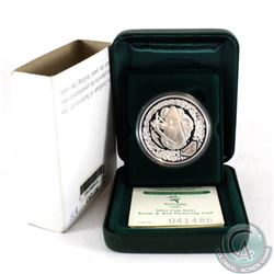 Perth Mint Issue: 2000 Sydney Olympic 1oz .9999 Fine Silver Coin - Koala and Red Flowering Gum. (TAX