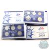Image 1 : US Mint: 2000, 2001, 2002, 2003, 2004 and 2005 United States Mint Proof Sets. (some coins are lightl