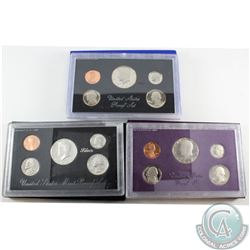 US Mint: 1983, 1984, & 1992 United States Mint Proof Set (some coins lightly toned). 3 sets