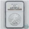 Image 1 : US Mint: 2007 United States $1 Silver Eagle 1oz Fine Silver NGC Certified MS-70. (TAX Exempt)