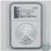 Image 1 : US Mint: 2010 United States $1 Silver Eagle 1oz Fine Silver NGC Certified MS-70 Early Releases (TAX 