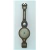 A 19th century mahogany wheel barometer - Cariboni, Gravesend - having hygrometer, thermometer, s...