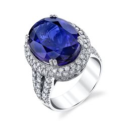 TANZANITE & DIAMOND RING