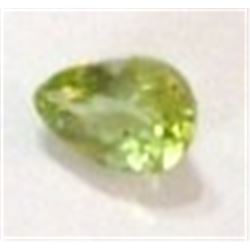 .75 CARAT GREEN PERIDOT GEMSTONE *BEAUTIFUL PEAR CUT & FACETED* GEM!! GEMSTONE CAME OUT OF ESTATE!!