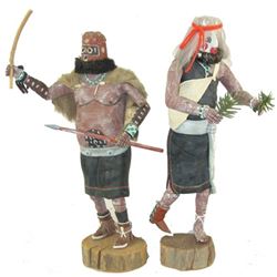 2 Hopi Kachina Carvings