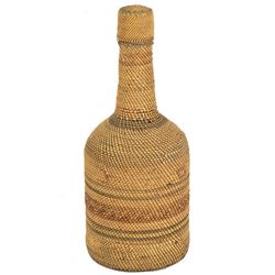 Makah Basketry Bottle