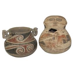 2 Mesoamerican Pottery Jars