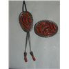 Image 2 : Zuni Bolo/Buckle Set - Griffin Tsabetsaye