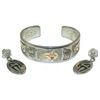 Image 1 : Navajo Bracelet & Earring Set - Arland Benn