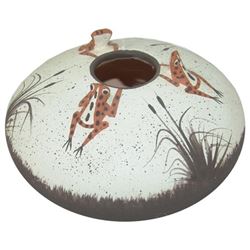 Zuni Frog Effigy Seed Pot - M. Homer