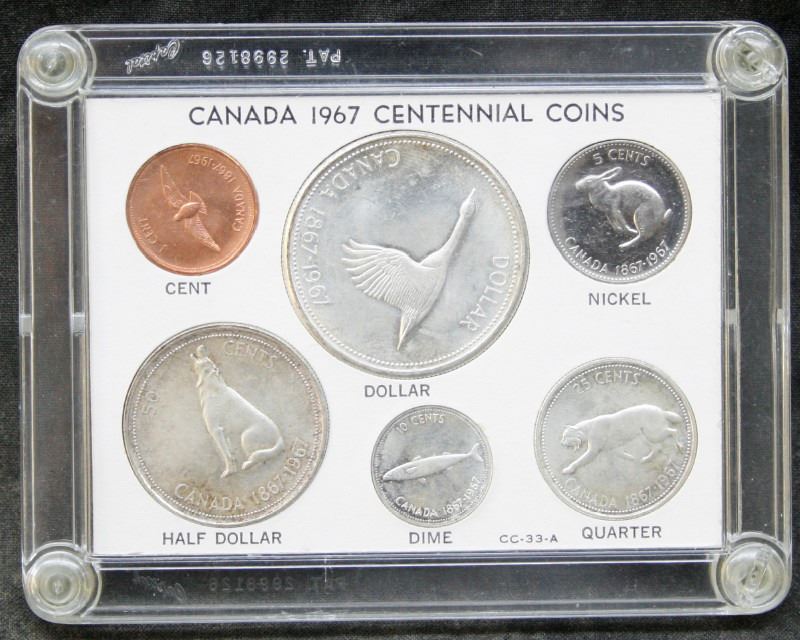1967 Canada Silver Coin Set In Capital Coins Holder