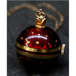 Vintage Ritma Swiss Pendant Ball Watch - Beautifully Enameled