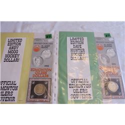 Andy Moog Hockey Dollar & Dave Hunter Hockey Dollar