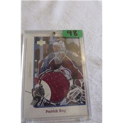 Patrick Roy game worn jersey patch #GJ2