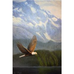 Artist’s Original Painting of an Eagle  Title:  “Freedom of the Sky”