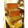 Image 1 : Victorian mahogany bedstops with later tops…