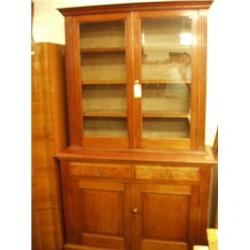 Victorian mahogany glazed bookcase…