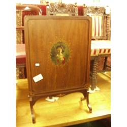 Mahogany painted firescreen…