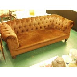 Victorian button backed Chesterfield sofa…