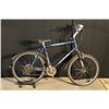 Image 1 : BLUE ASANA FOOTHILLS 24 SPEED FRONT SUSPENSION HYBRID MOUNTAIN BIKE