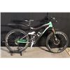 Image 1 : GREEN AND BLACK KONA CADABRA 27 SPEED FULL SUSPENSION MOUNTAIN BIKE WITH HYDRAULIC DISK BRAKES