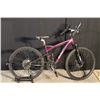 Image 1 : PURPLE SCHWINN TESLIN 2.4 21 SPEED FRONT SUSPENSION MOUNTAIN BIKE WITH DISK BRAKES